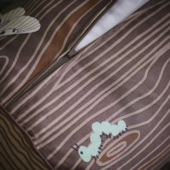 IKEA SKOGSDUVA Cushion, cylinder shaped, brown - Picture 2 of 6